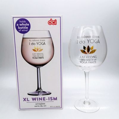 Kalite Mouthblown Large Size 750ml Stemed Crystal Wine Glasses , Crystal Red Wine Glasses Fabrika