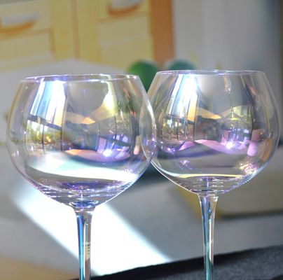 Kalite Giant Rainbow Color Balloon Shape 23 Oz Crystal Wine Glasses Fabrika