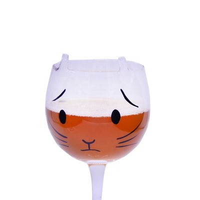 Kalite Cat Shaped 400ml Crystal Balloon 14 Oz Wine Glasses Fabrika
