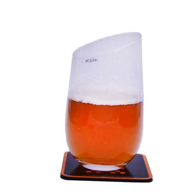 Kalite Bevel Oblique Edge Stemless Crystal Wine Glass With Angle Top Fabrika