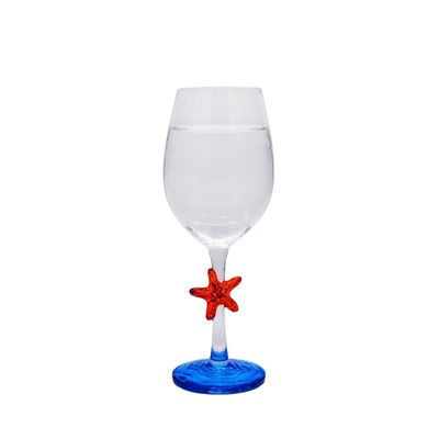 Kalite Creative Sea Animal Stem Crystal Wine Glass For Summer Holiday Fabrika