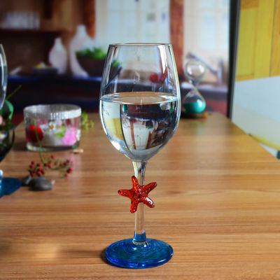 Kalite Creative Sea Animal Stem Crystal Wine Glass For Summer Holiday Fabrika