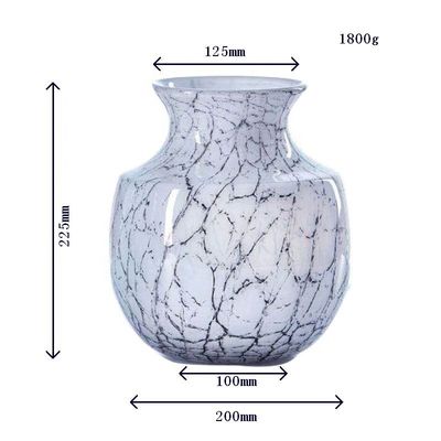 Kalite Marble Stripes Large Glass Vase Centerpieces Fabrika
