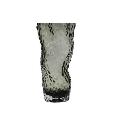 Kalite Tree Stump Shaped Customize Color Decorative Glass Vase Fabrika