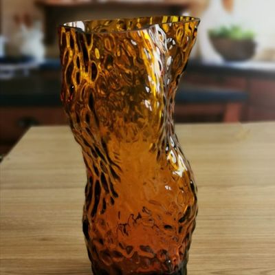 Kalite Tree Stump Shaped Customize Color Decorative Glass Vase Fabrika