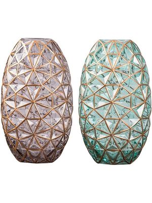 Kalite Creative Handpainted Decorative Glass Vase For Wedding Fabrika