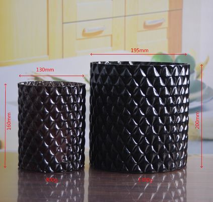 Kalite Emobossed Decorative Glass Vase Fabrika