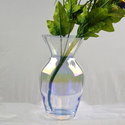Kalite Customize Irridescent Decorative Glass Vase For Home Fabrika
