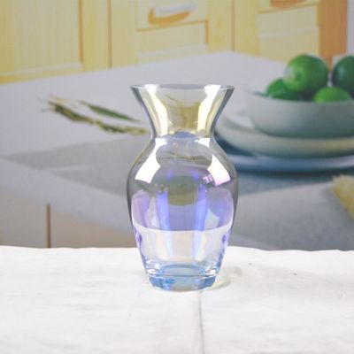 Kalite Customize Irridescent Decorative Glass Vase For Home Fabrika