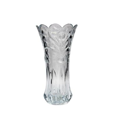 Kalite Bohemian Style Crystal Embossed Pattern Decorative Glass Vase Fabrika