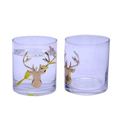 Kalite Decorative Round Personalised Whisky Glass For Christmas Fabrika