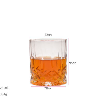 Kalite Old Fashioned Lead Free Embossed 10 Oz Whiskey Glasses , Whiskey Tasting Glasses Fabrika