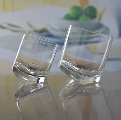 Kalite Lead Free Slanted Bottom Round Whiskey Tasting Glasses Fabrika