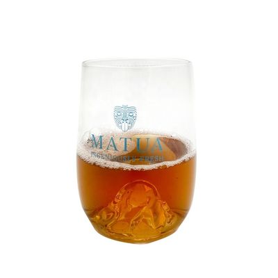 Kalite 14 Oz Whiskey Glasses With Creative Ice Montain Bottom Fabrika