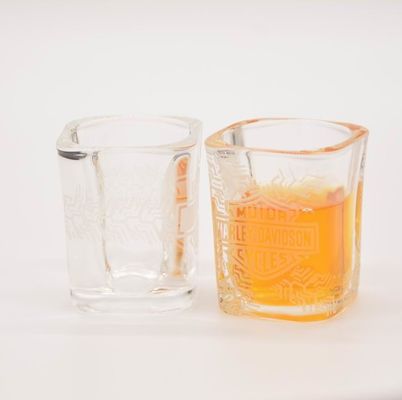 Kalite Brands Logo Square Shot Glasses , Wedding Shot Glasses For Sprit Drinking Fabrika