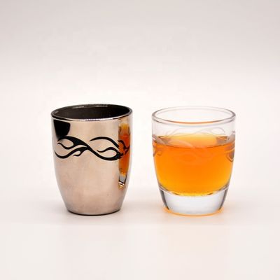 Kalite Platinum 50ml Unique Shot Glasses With Branded Decal Logo Fabrika