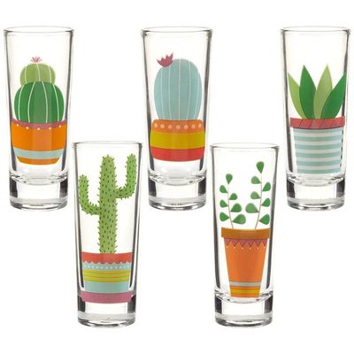 Kalite Colorful Print Unique Shot Glasses For Tequila Fiesta Fabrika