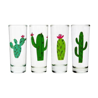 Kalite Colorful Print Unique Shot Glasses For Tequila Fiesta Fabrika