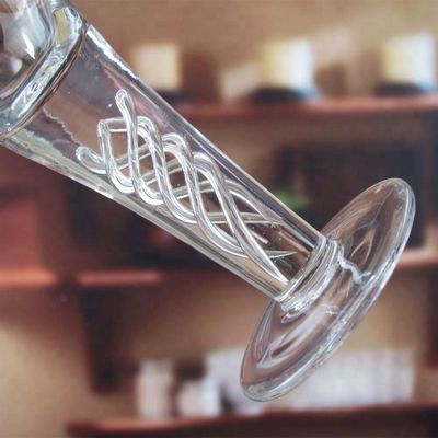 Kalite Handmade Decorative Twisted DNA Stem Custom Shot Glasses Fabrika