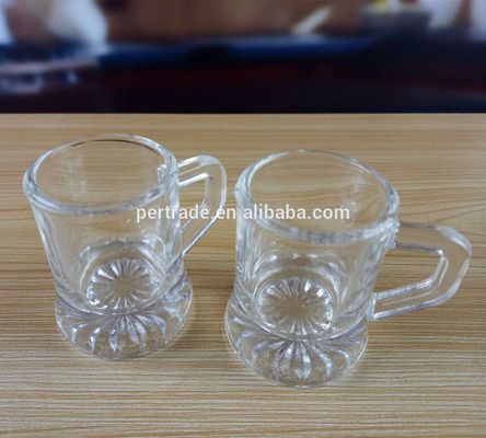Kalite Customize Unique Shot Glasses , Mini Shot Glasses With Embossed Bottom Fabrika