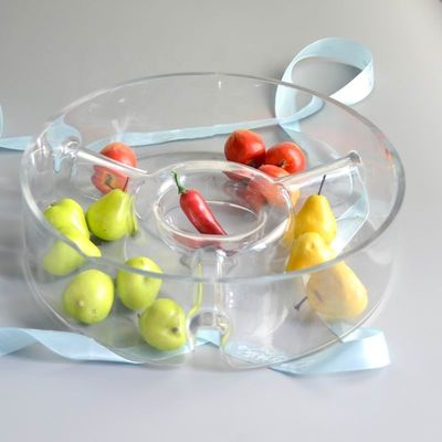 Kalite Handmade Glass Fruit Plate Fabrika
