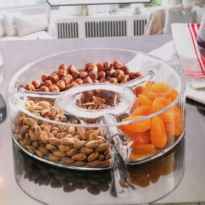 Kalite Handmade Glass Fruit Plate Fabrika