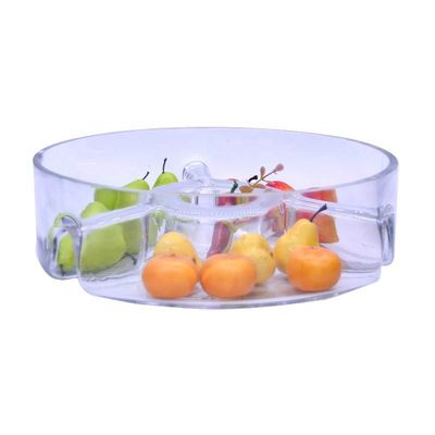 Kalite Handmade Glass Fruit Plate Fabrika