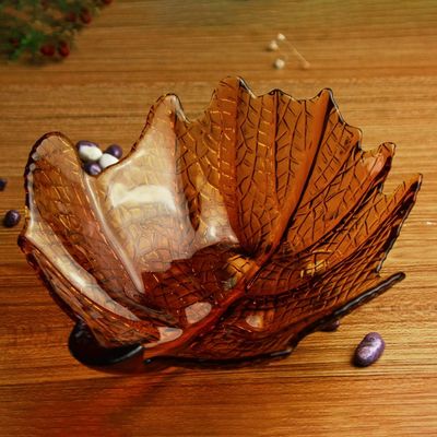 Kalite Maple Leaf Unique Decorative Charger Plates For Snack Fabrika