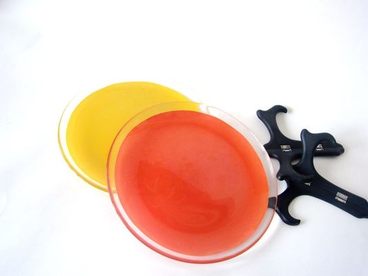 Kalite 10 Inch Transparent Edge Tinting Color Glass Charger Plates Fabrika