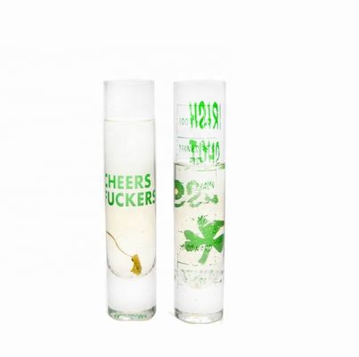 Kalite Long Sparkling Crystal Cocktail Glasses With Color Decal Fabrika