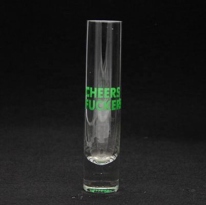 Kalite Long Sparkling Crystal Cocktail Glasses With Color Decal Fabrika