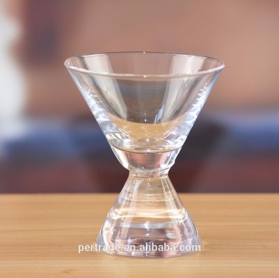 Kalite 80ml Heavy Duty Cone Stem Vintage Crystal Martini Glasses Fabrika