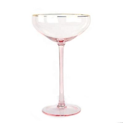 Kalite Pink Crystal Cocktail Glasses Fabrika