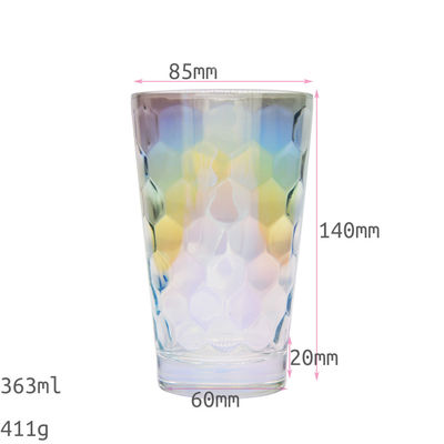 Kalite Iridescent Honeycomb Tumbler Drinking Glasses For Bar Fabrika