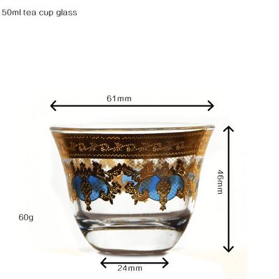 Kalite High End Luxury Gold Decal Decorated Tumbler Drinking Glasses Fabrika