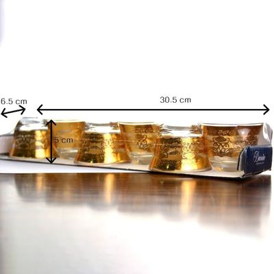 Kalite High End Luxury Gold Decal Decorated Tumbler Drinking Glasses Fabrika