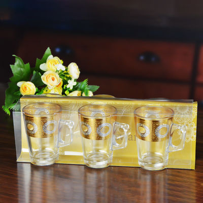 Kalite Golden Decorated Gold Decal Tumbler Drinking Glasses Fabrika