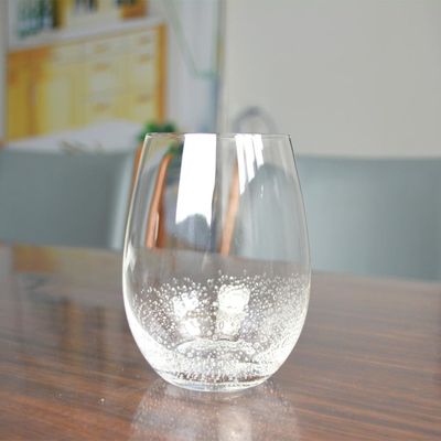 Kalite 500ml Transparent Stemless Whiskey Tumbler Glasses , Wine Glass Tumbler Fabrika