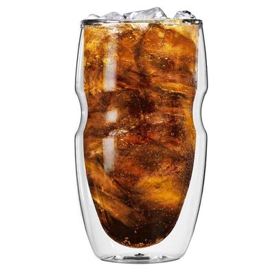 Kalite Personalize Borosilicate Double Wall Tumbler Drinking Glasses Fabrika