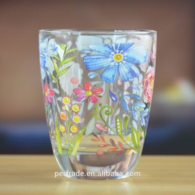 Kalite Heavy Duty Tumbler Drinking Glasses With Decorated Pattern Fabrika