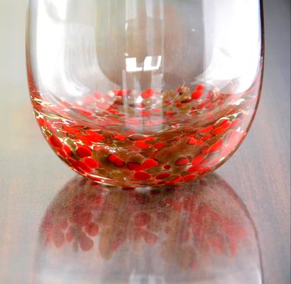 Kalite Red Stars Bottomed Creative Macadam Tumbler Drinking Glasses Fabrika