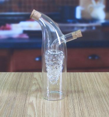 Kalite Double Layer Grape Shape Glass Canister With Lid For Oil Fabrika