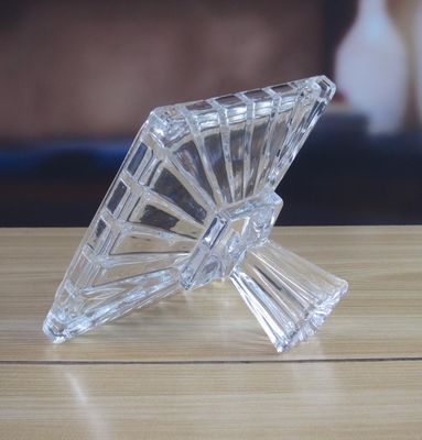 Kalite Square Optic Stripes Glass Storage Jars For Candy Fabrika