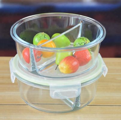Kalite Two Pots Borosilicate Clear Glass Storage Jars , Glass Bowls With Lids Fabrika