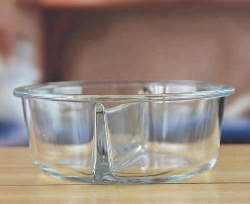 Kalite Two Pots Borosilicate Clear Glass Storage Jars , Glass Bowls With Lids Fabrika