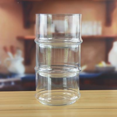 Kalite Stackable 3 Layers Tower Shaped Glass Storage Jars Fabrika