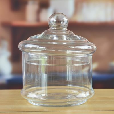 Kalite Stackable 3 Layers Tower Shaped Glass Storage Jars Fabrika