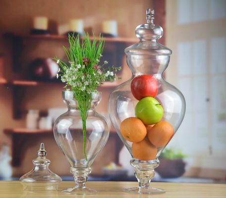 Kalite Bird Handle Glass Canister With Lid Fabrika