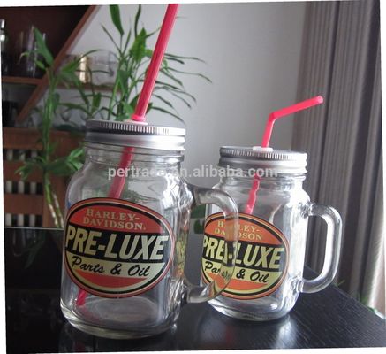 Kalite Color Diamonds Fonts Handpainted Glass Container For Kitchen Fabrika