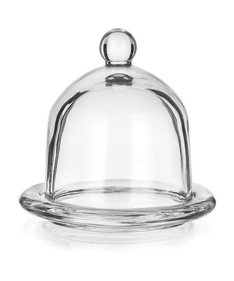 Kalite Transparent Oval Lead Free Glass Butter Keeper ,  Clear Butter Plate Fabrika